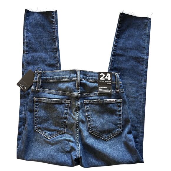 JOE’S Jeans 24 High Rise Skinny Crop—Raw Hem Stretch for Everyday Style NEW - Picture 10 of 14